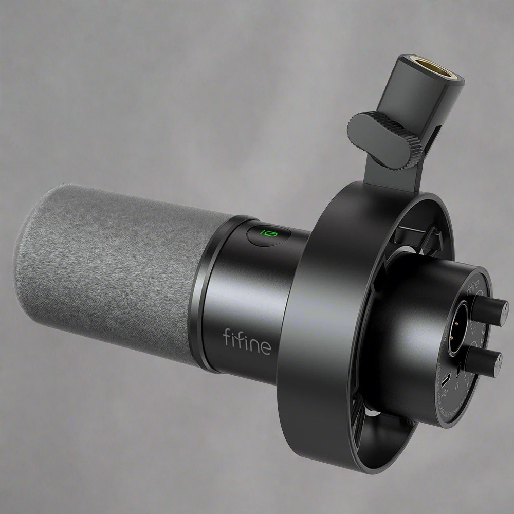 FUSB/XLR Microphone with Gain Knob/Touch-mute