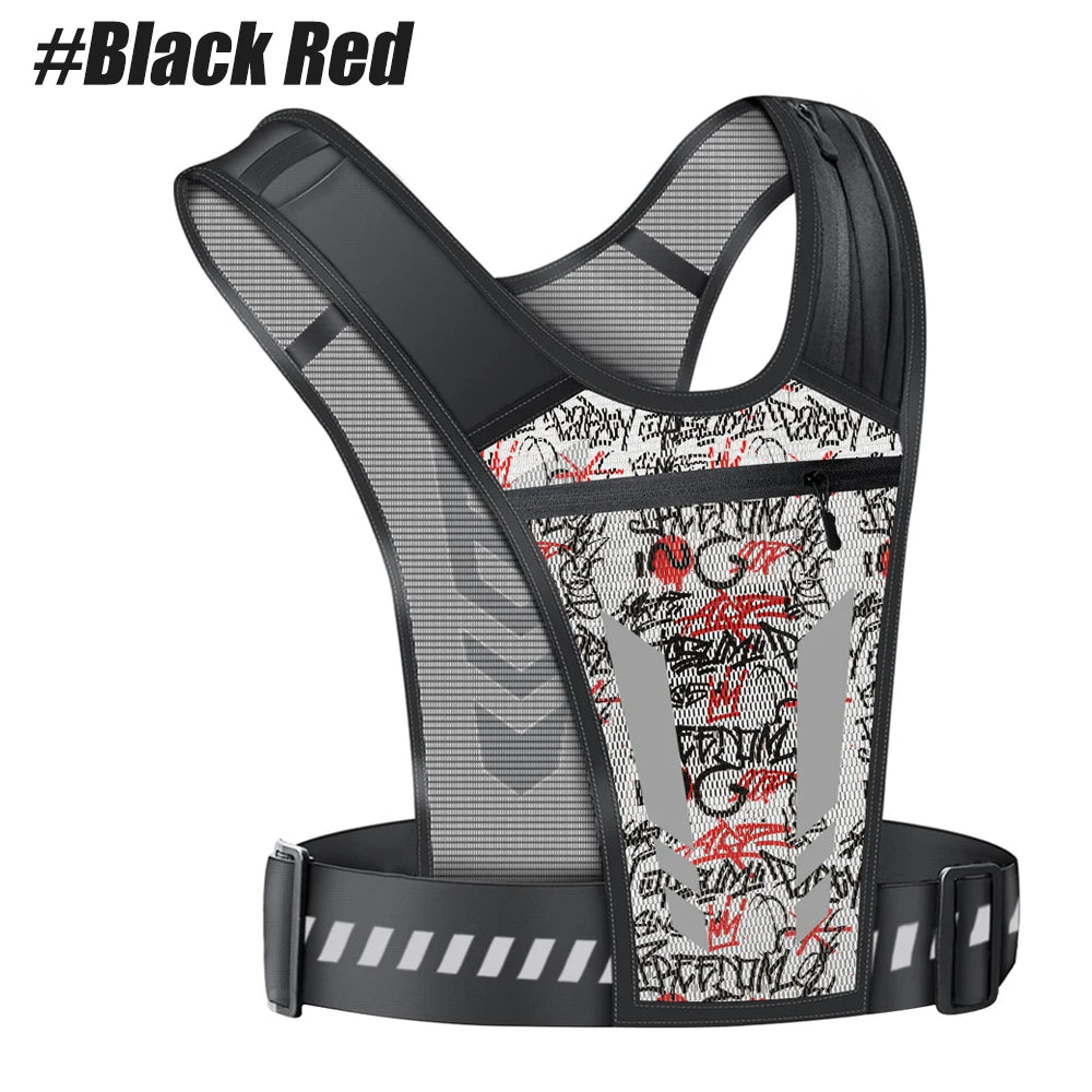 Reflective Running Phone Holder Vest