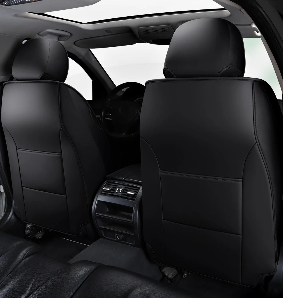 Luxury PU Leather & Ice Silk Car Seat Covers