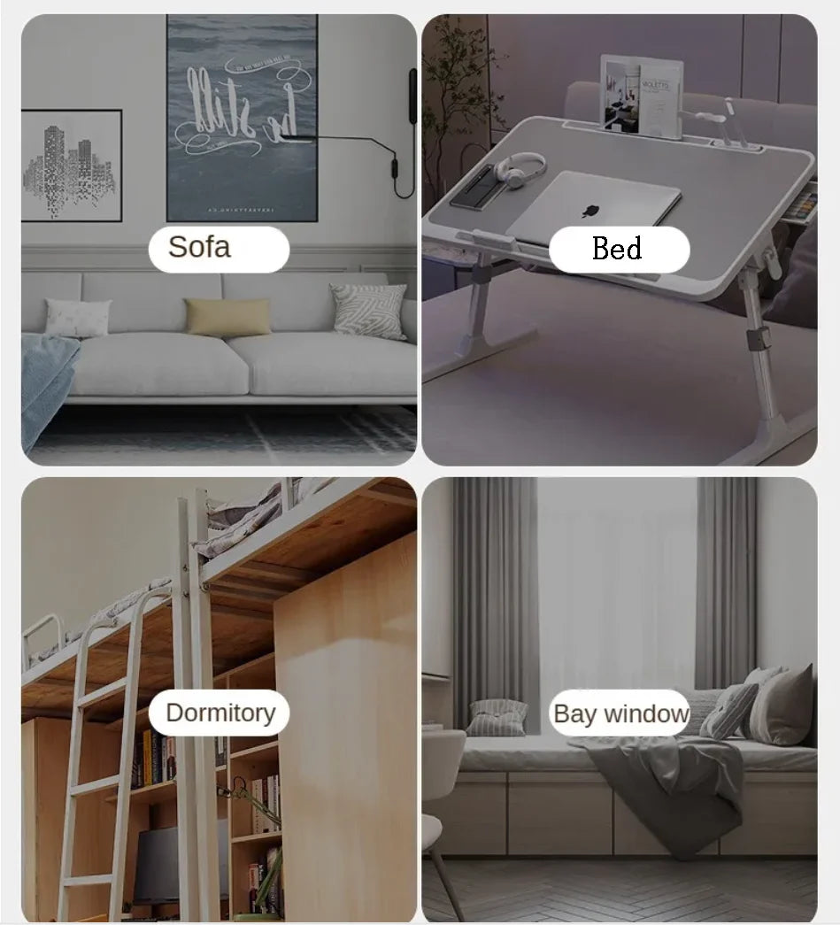 Lift Foldable Laptop Table for Bed