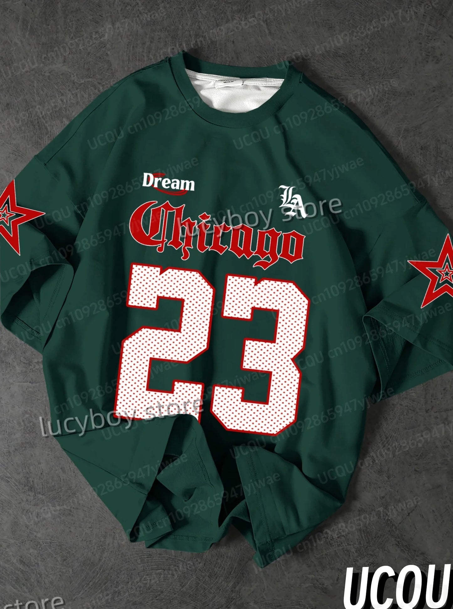 Men Polyester Chicago 23 Graphic Tee Men T-Shirt
