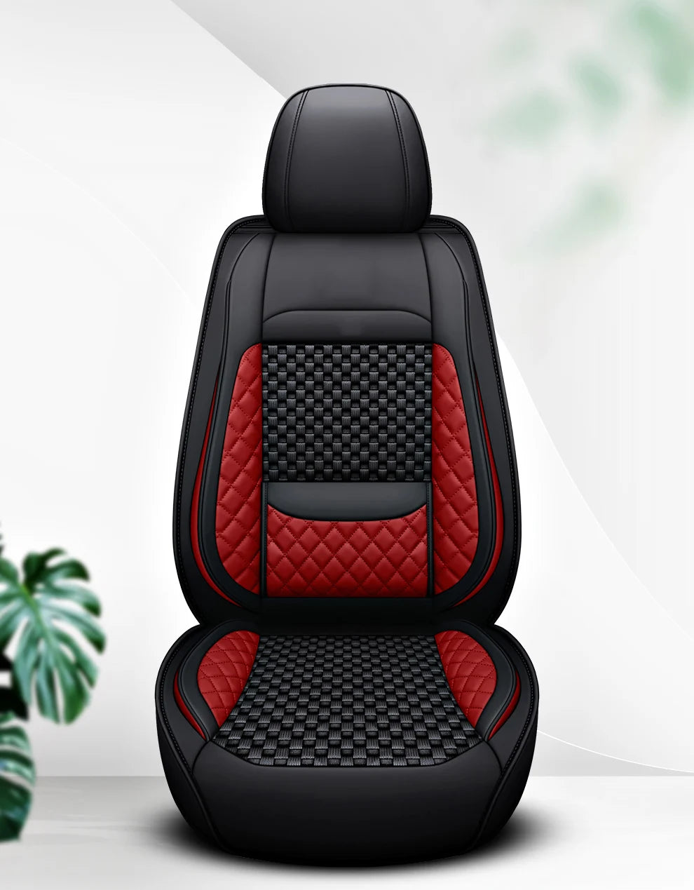Luxury PU Leather & Ice Silk Car Seat Covers