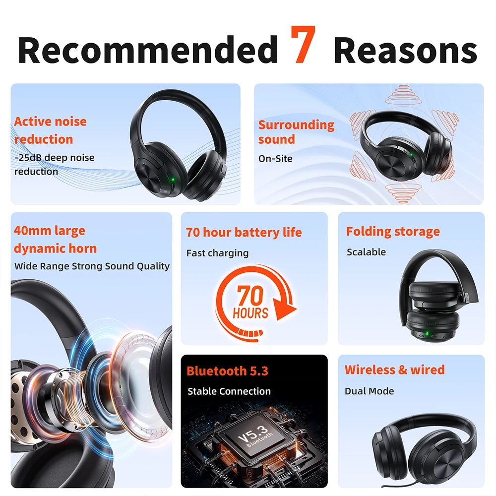 Wireless bluetooth headphones