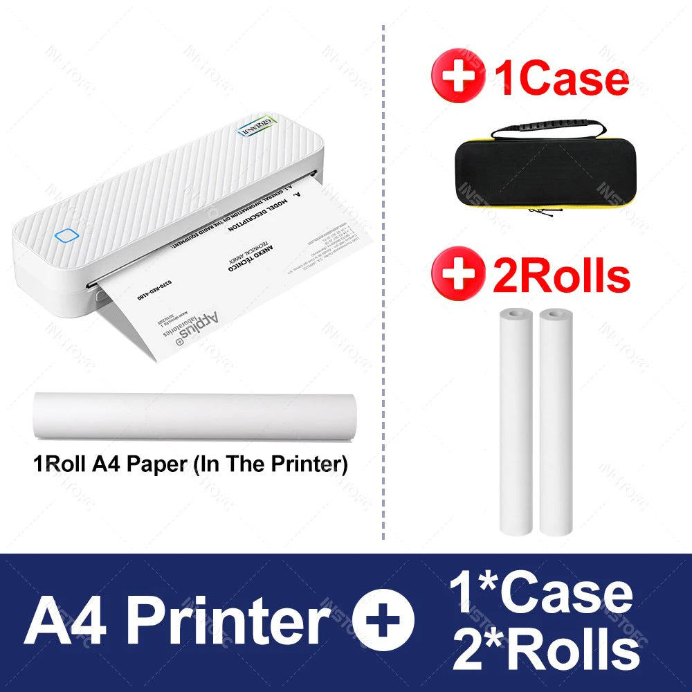 Portable A4 Thermal Printer Bluetooth Photos