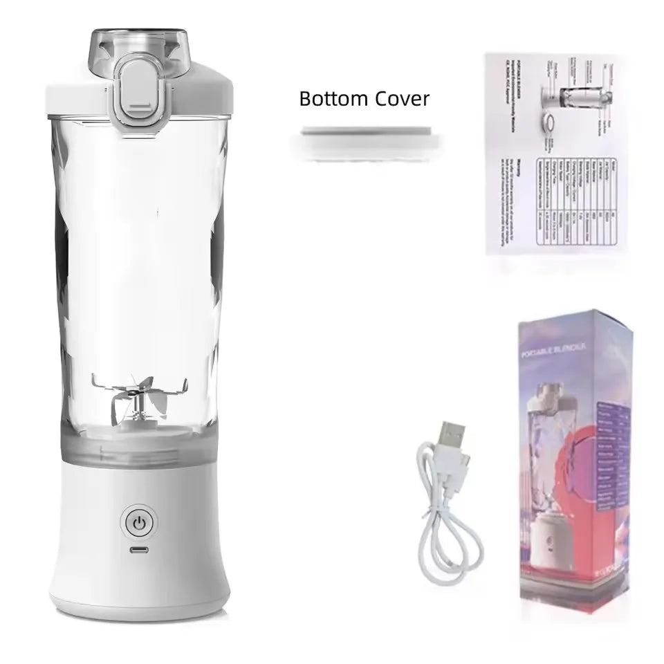 Portable Blender 600ML Electric Juicer Fruit Mixer