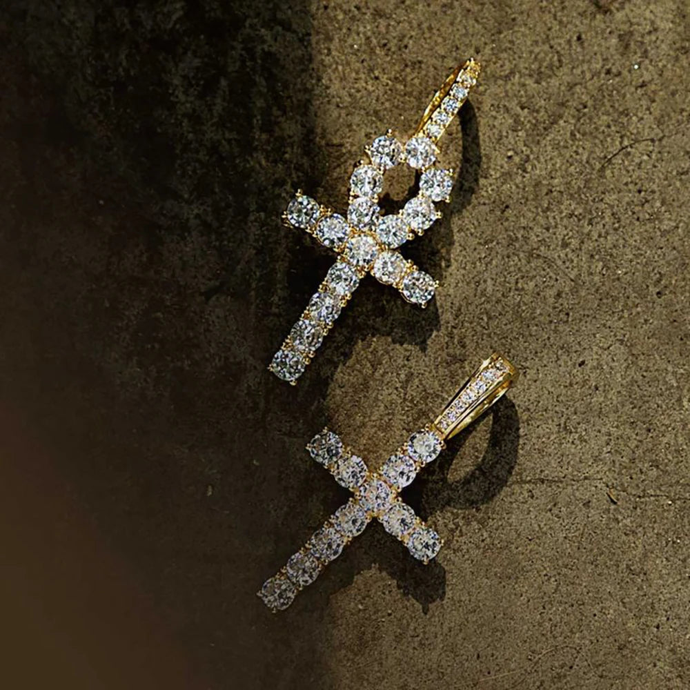 Hip Hop Cross Pendant Necklace