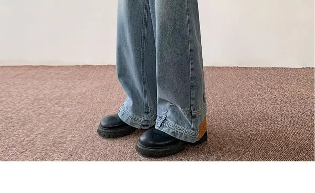American Style High Street Upside Down Jeans