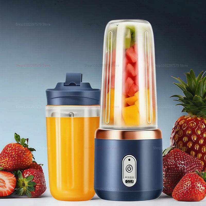 Double Cup Portable Fruit Juice Blender