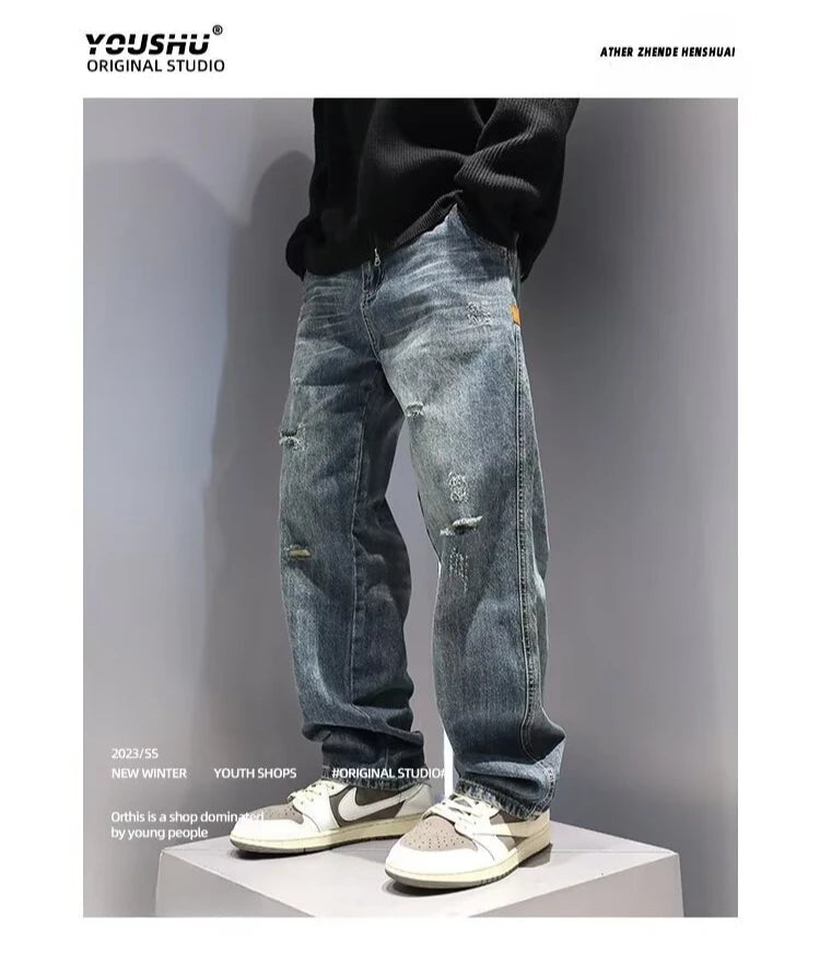 Ripped Jeans Baggy