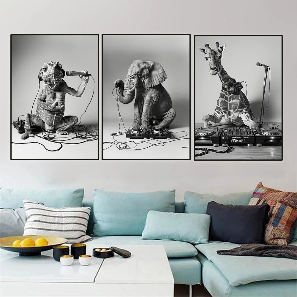 DJ Animal Music Posters