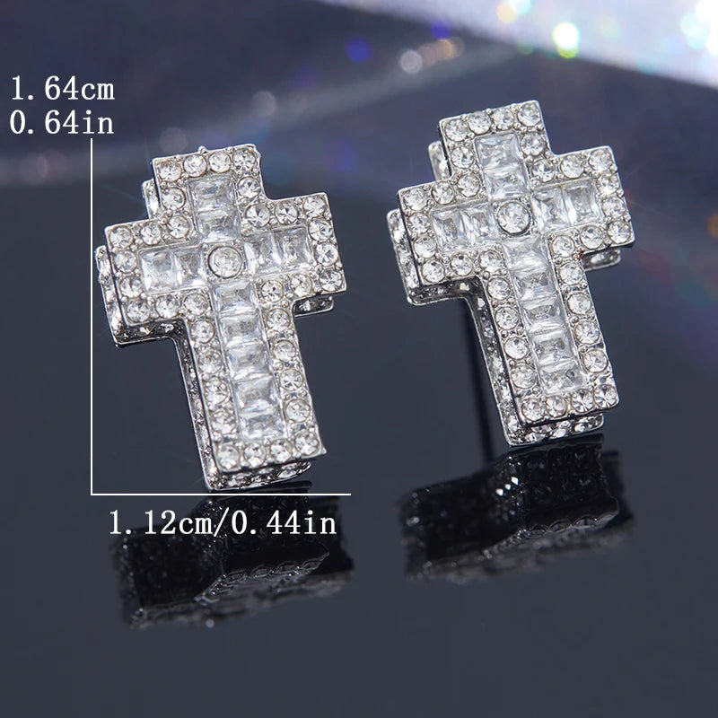Punk Cross Earrings for Men Out