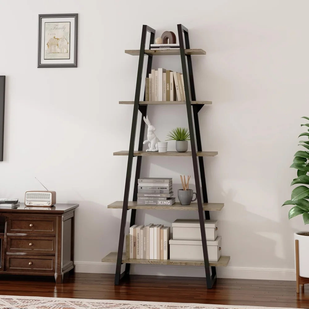 5-Tier A-Shape Book Shelf