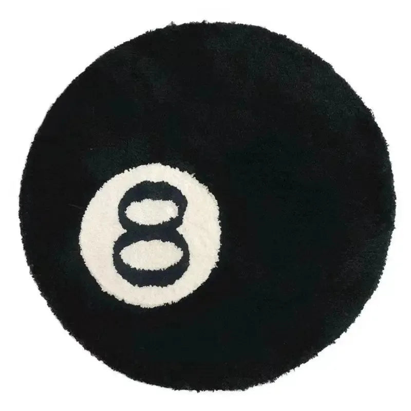 VIKAMA Imitation Cashmere Slocum Black 8 Mats Rug