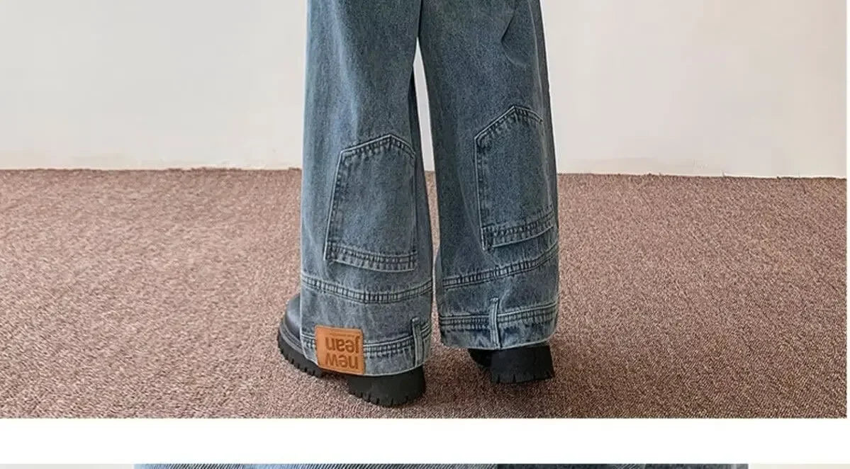American Style High Street Upside Down Jeans