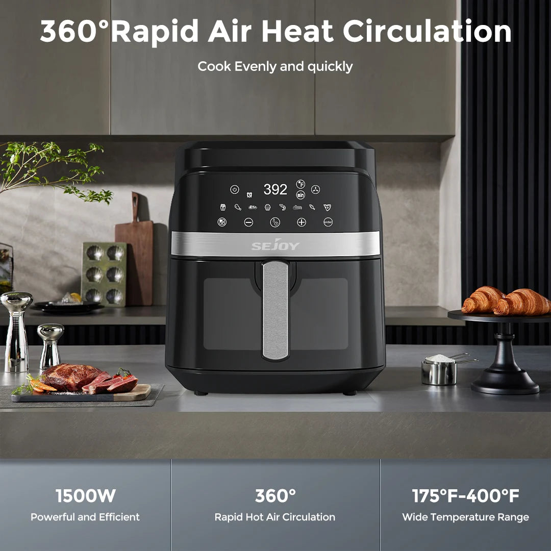 Electric Air fryer 8-in-1,6L