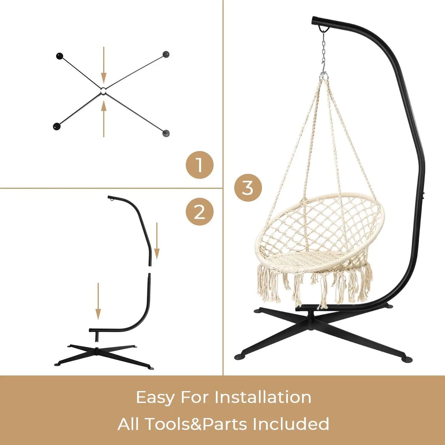 Hanging Chair Hammock C-Stand