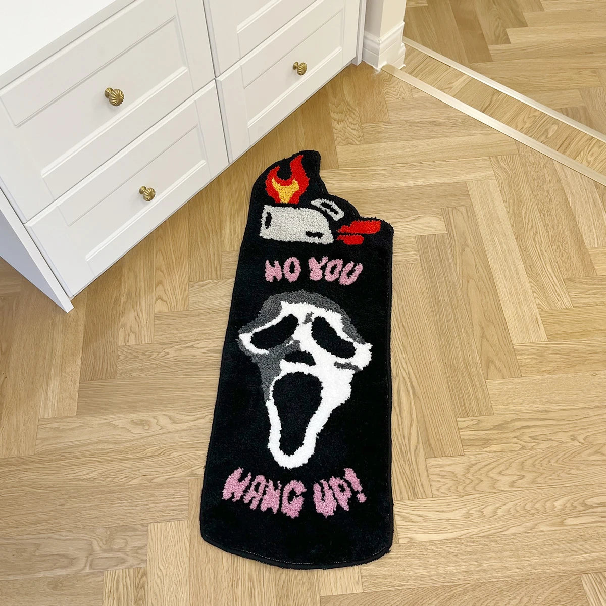 Black Ghost Lighter Tufted Rug