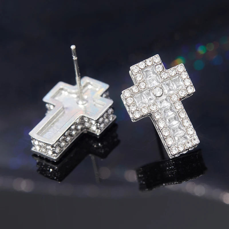 Punk Cross Earrings for Men Out