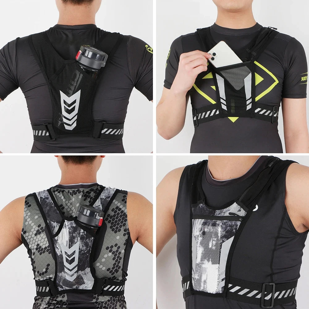 Reflective Running Phone Holder Vest