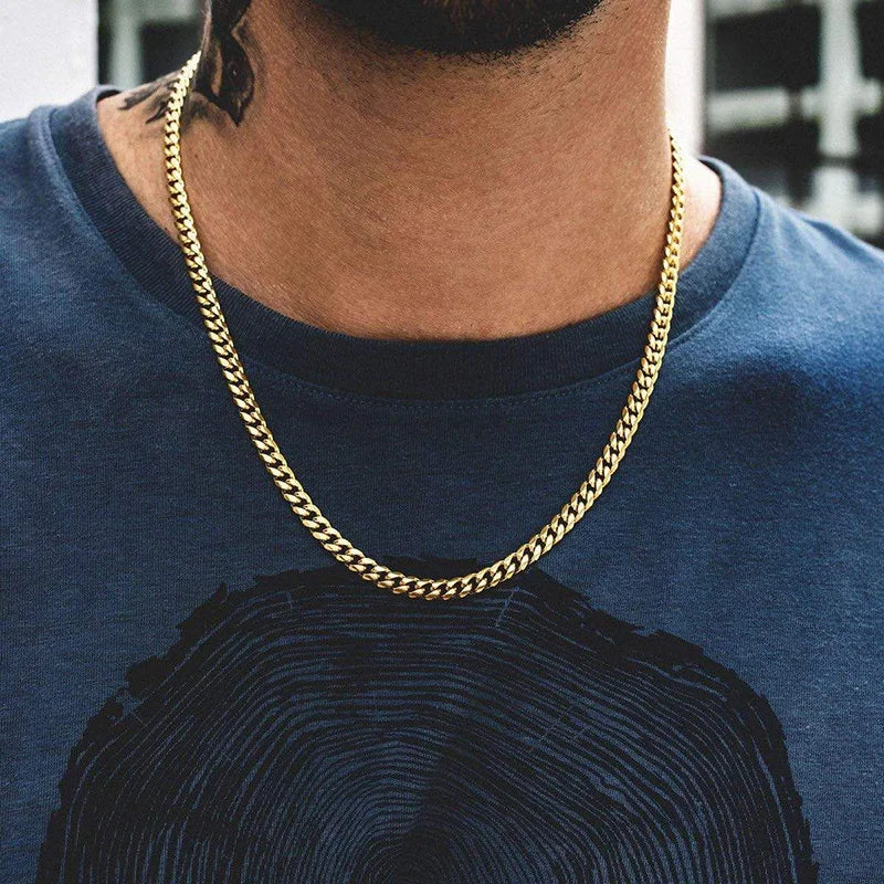3/5/7/9/11MM Cuban Chain Necklaces for Men