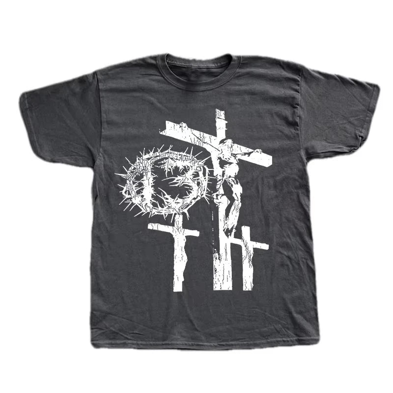 Streetwear Y2K Cotton T-shirt Harajuku Oversized T-shirt