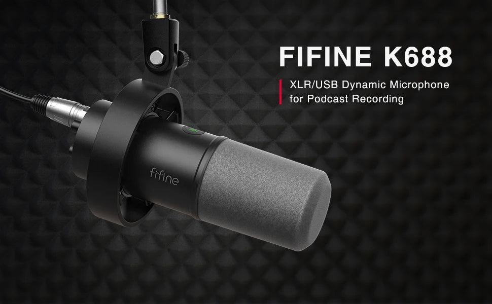 FUSB/XLR Microphone with Gain Knob/Touch-mute