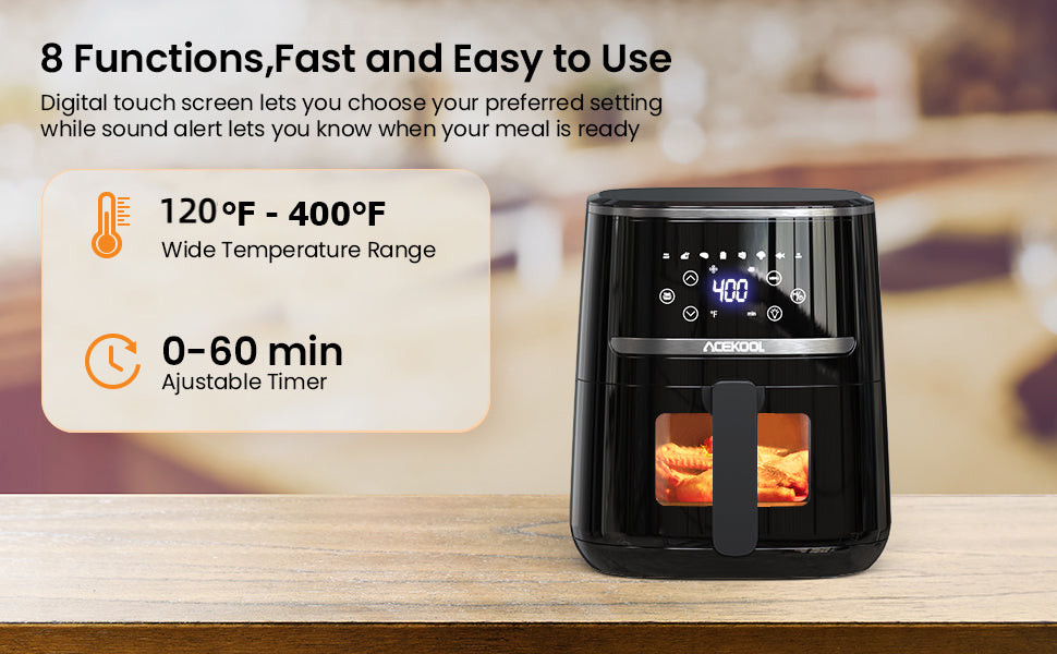 5 Quart Digital Display Air Fryer
