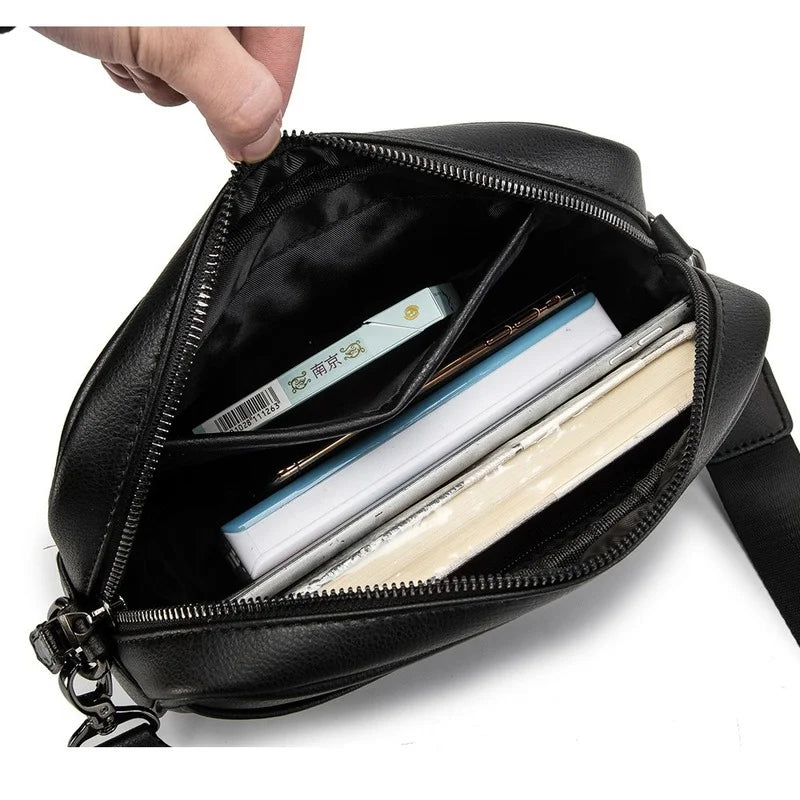 Casual Solid Crossbody Men's Bag
