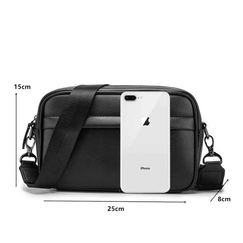 Casual Solid Crossbody Men's Bag