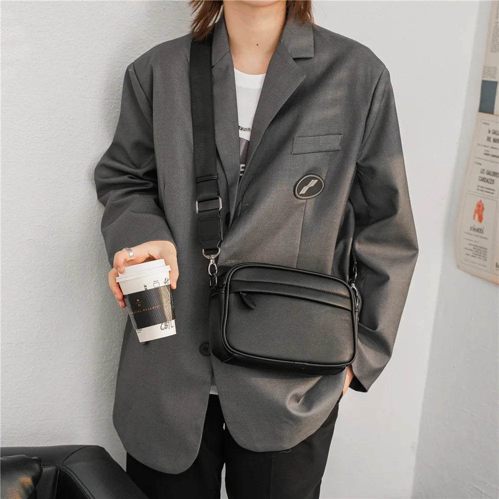 Casual Solid Crossbody Men's Bag