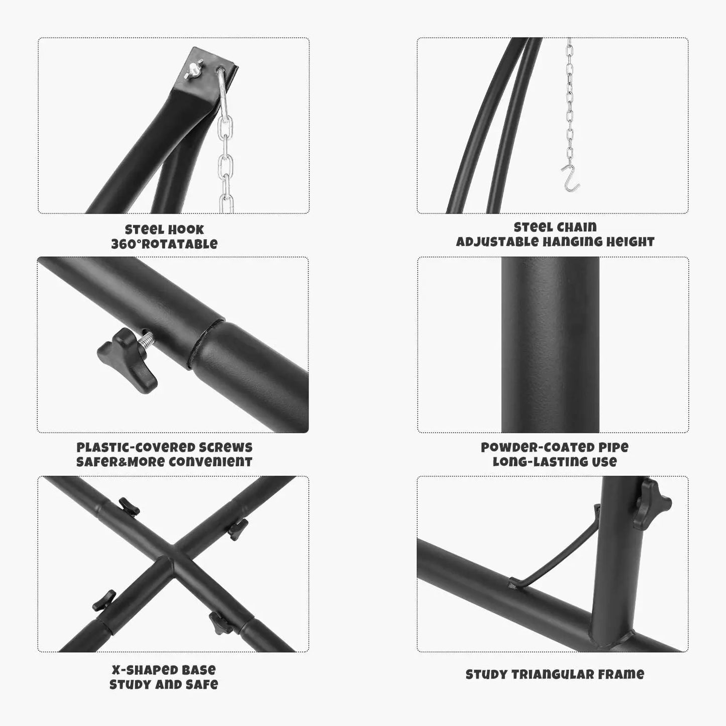 Hanging Chair Hammock C-Stand