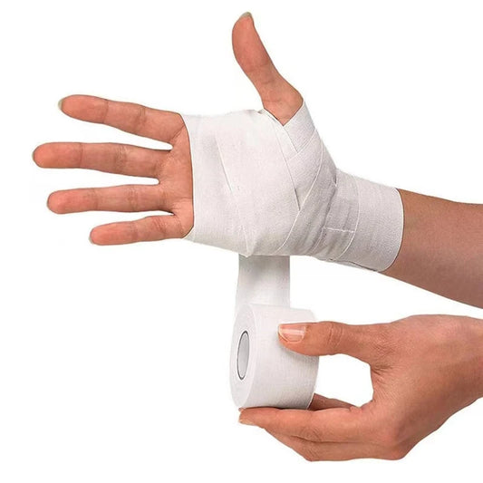 Sports tape, white patch bandage