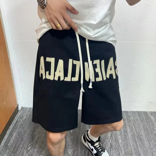 Trendy Drawstring Quick-Drying Loose Men's Shorts