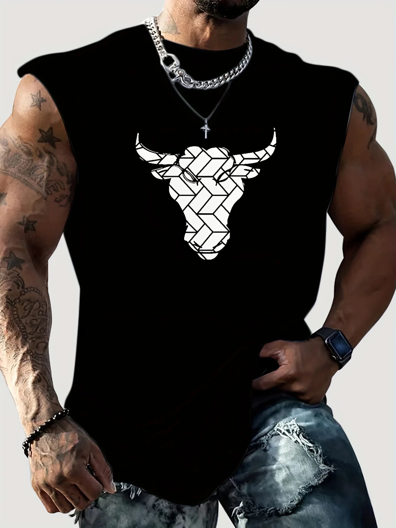 Tank Top Men Gym Fitness Train Clothing