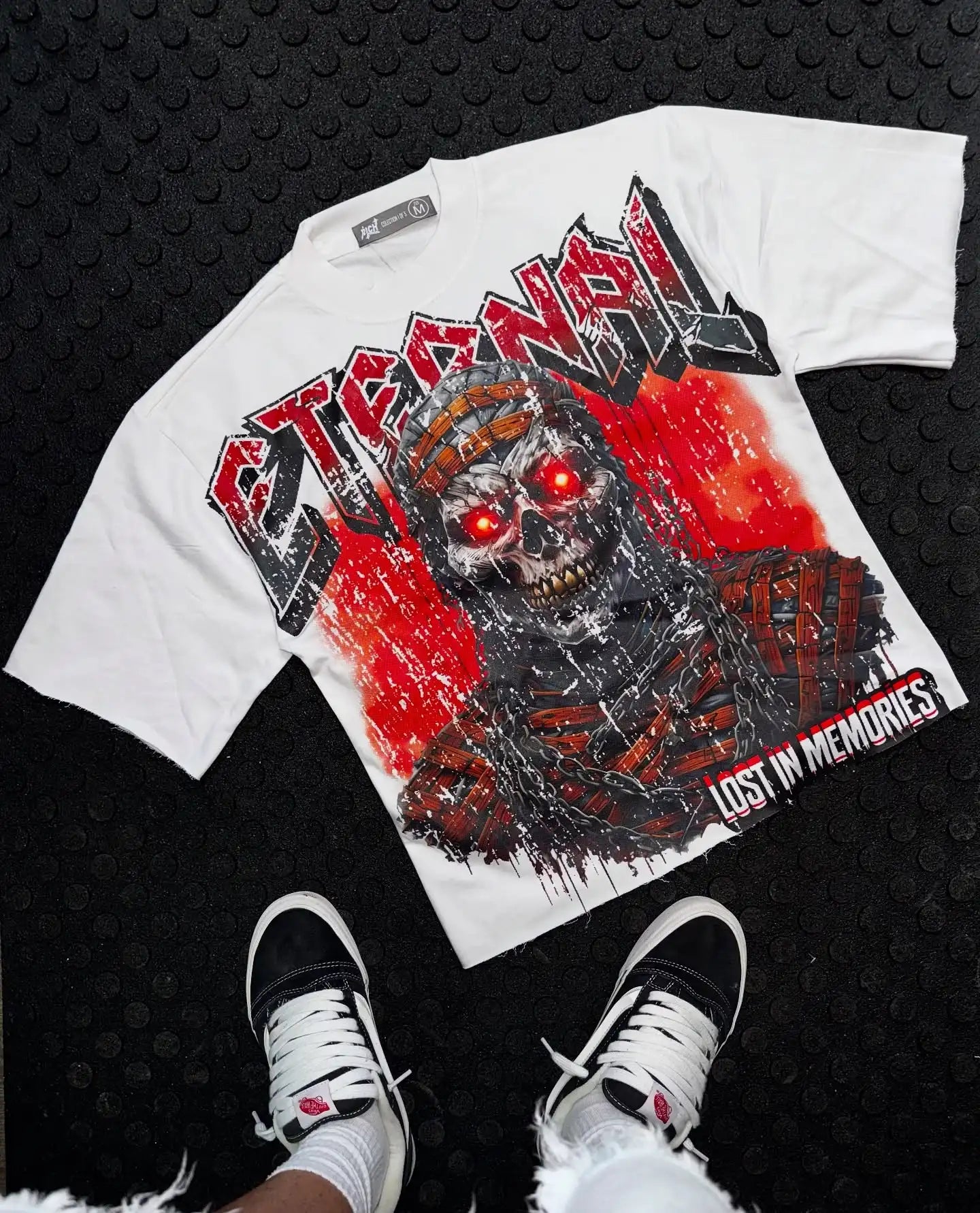 Streetwear American Retro T shirts Y2K Clothes Men Hip Hop Goddess Oversized Tshirt