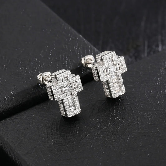 Punk Cross Earrings for Men Out