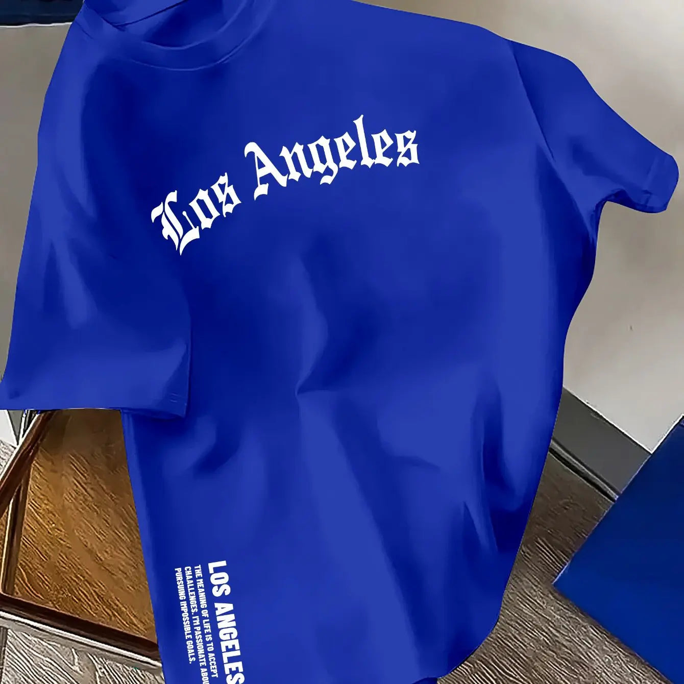 Los Angeles Letter Printed Loose Large Casual T-Shirt