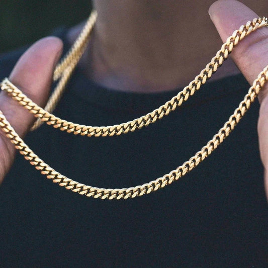 3/5/7/9/11MM Cuban Chain Necklaces for Men