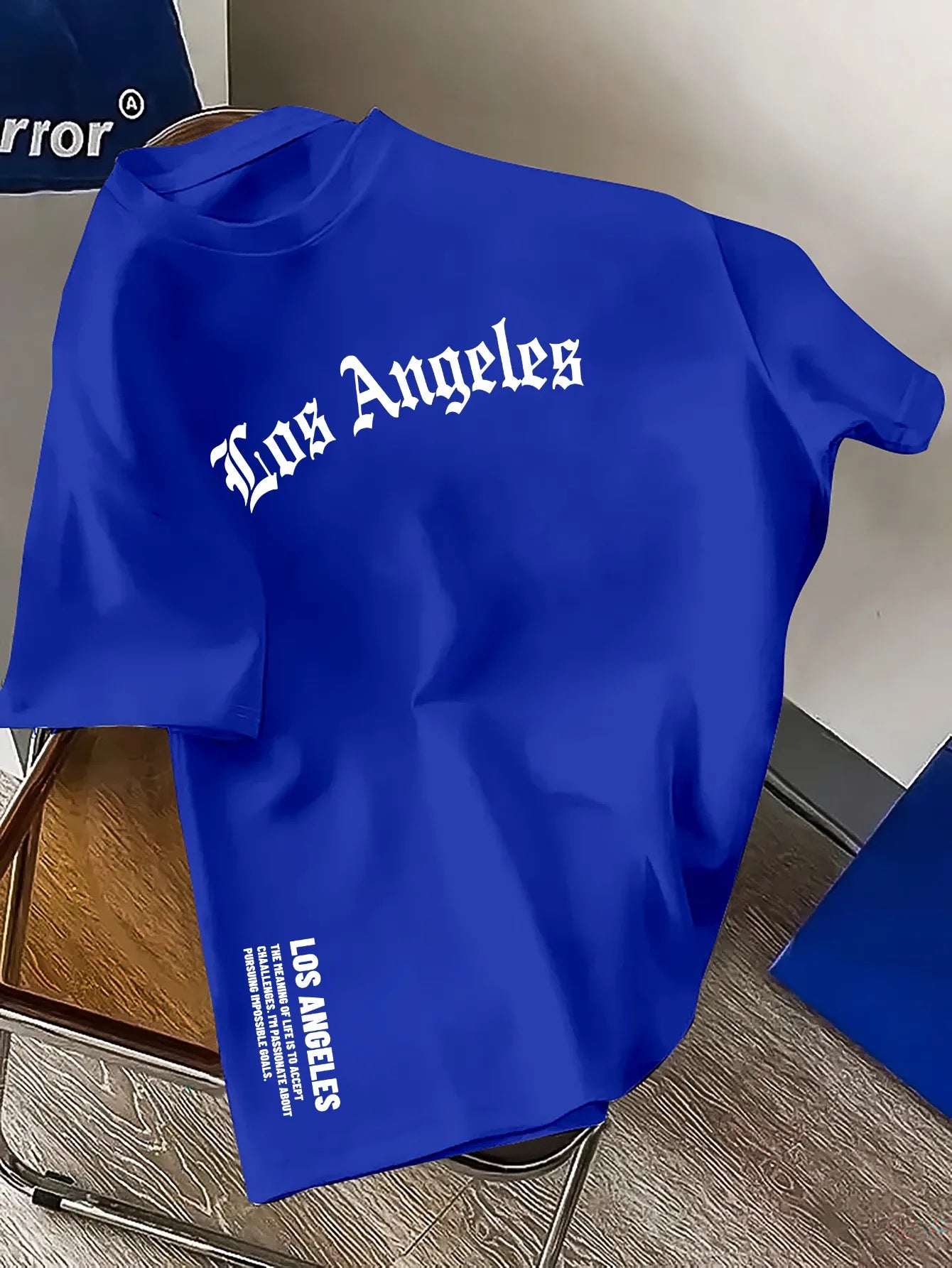 Los Angeles Letter Printed Loose Large Casual T-Shirt