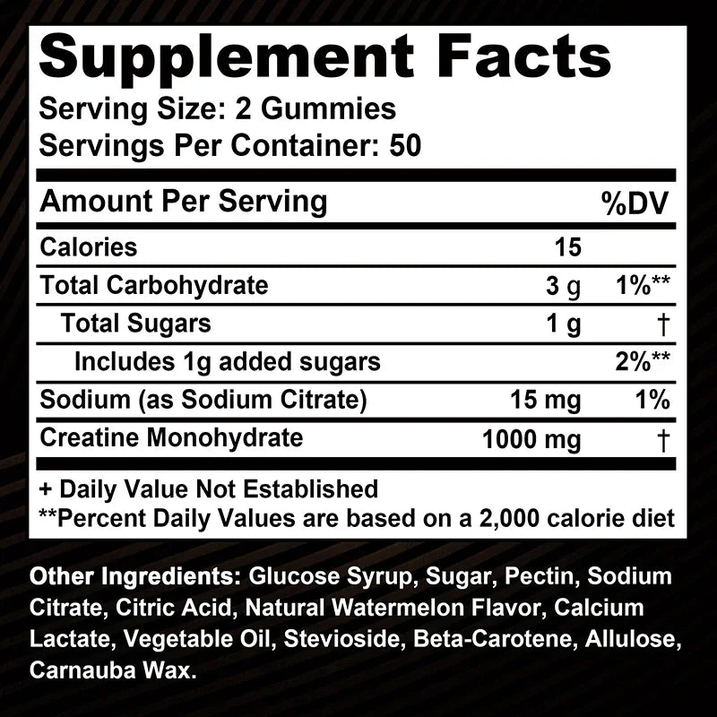 Creatine Monohydrate Gummies
