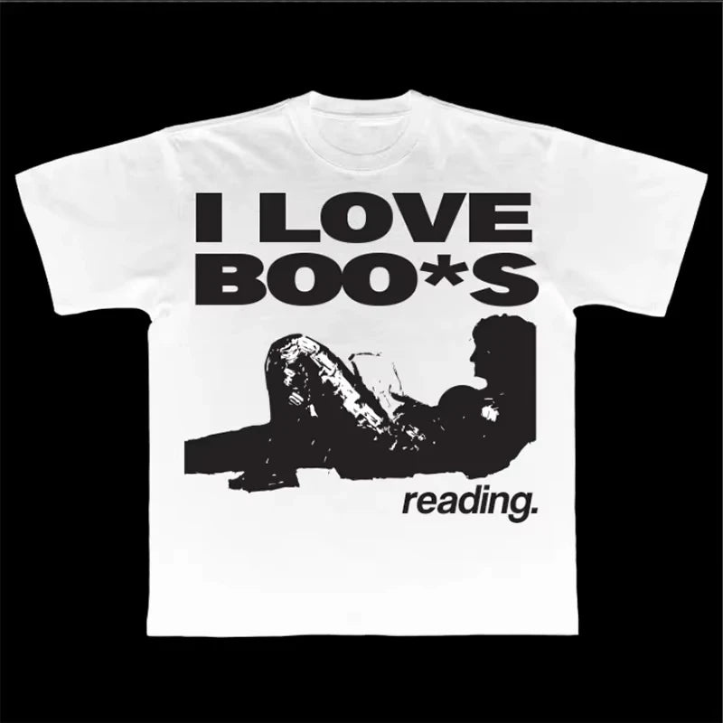 Streetwear Y2K Cotton T-shirt Harajuku Oversized T-shirt