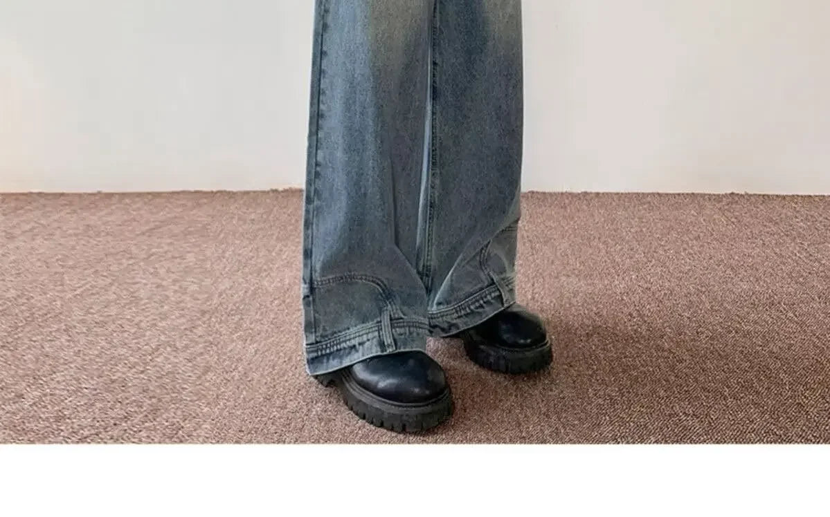 American Style High Street Upside Down Jeans