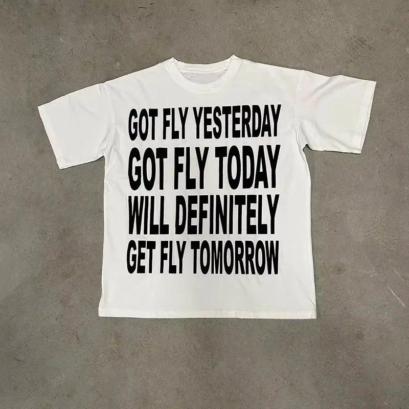 Streetwear Y2K Cotton T-shirt Harajuku Oversized T-shirt