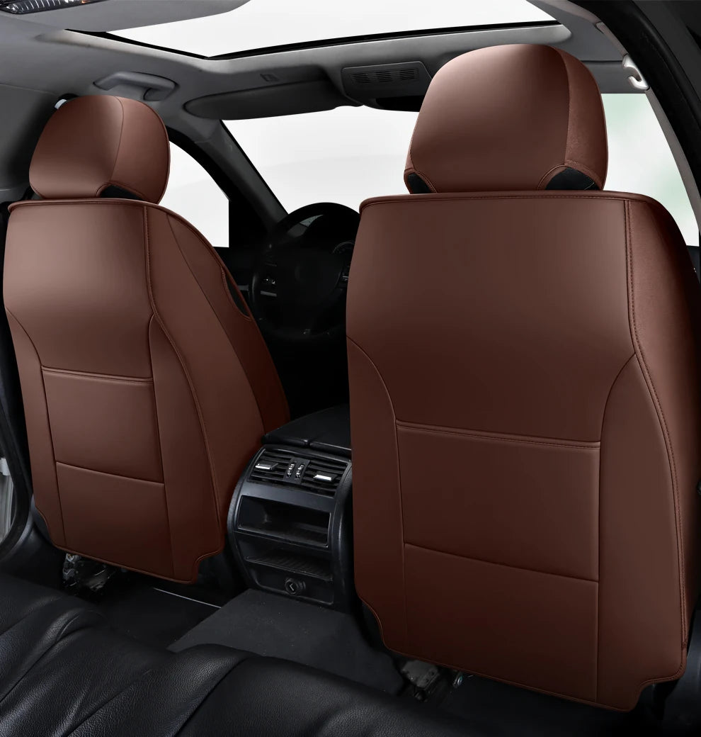 Luxury PU Leather & Ice Silk Car Seat Covers