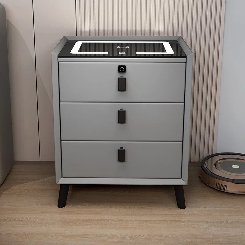 Smart Bedside Table with Wireless Charging