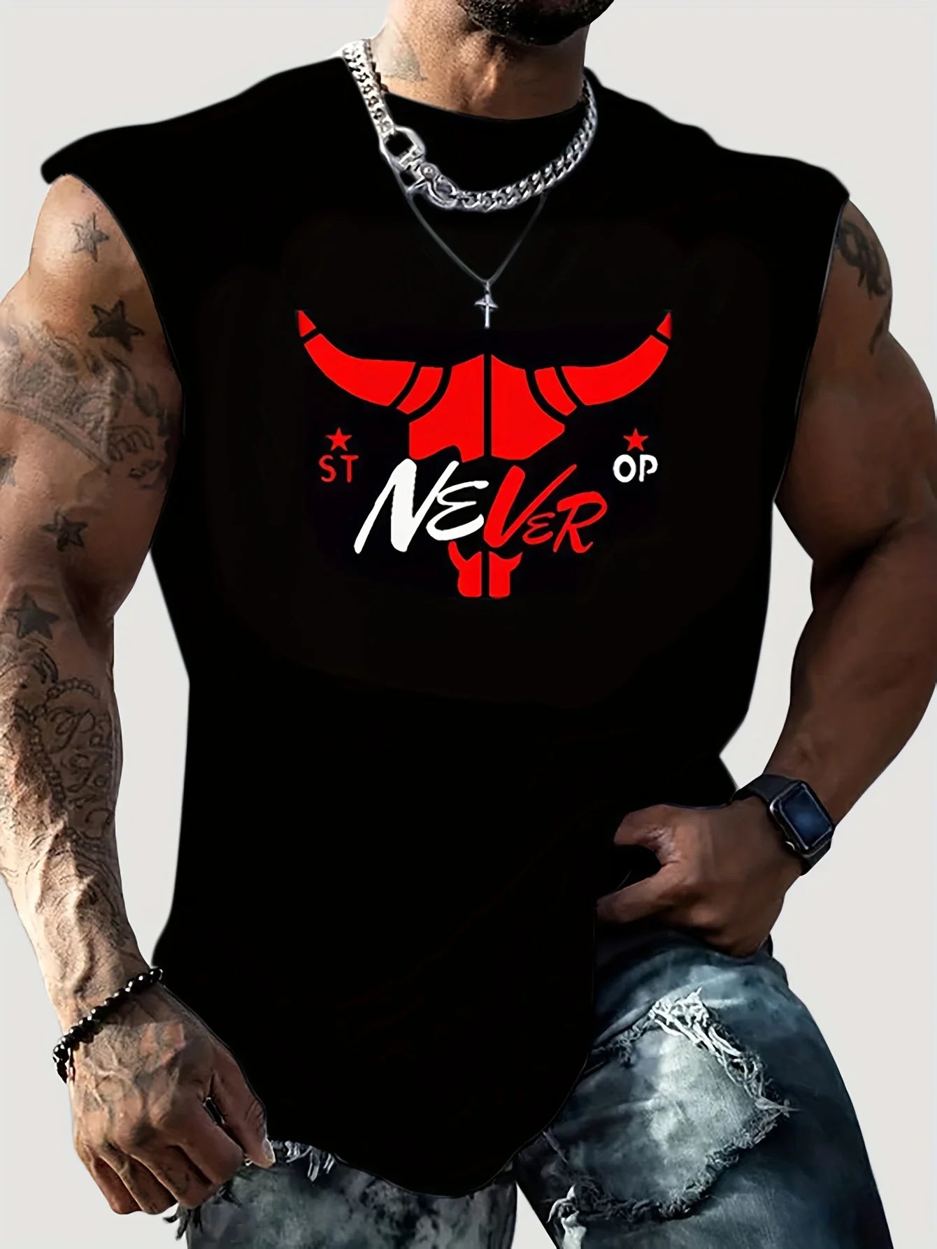 Tank Top Men Gym Fitness Train Clothing