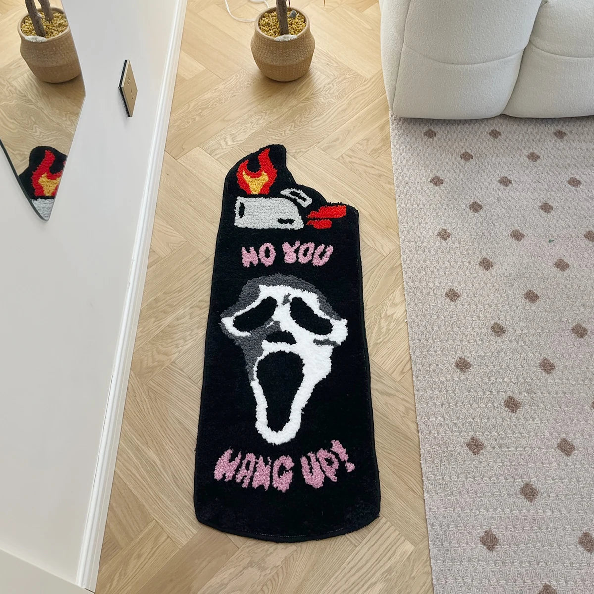 Black Ghost Lighter Tufted Rug