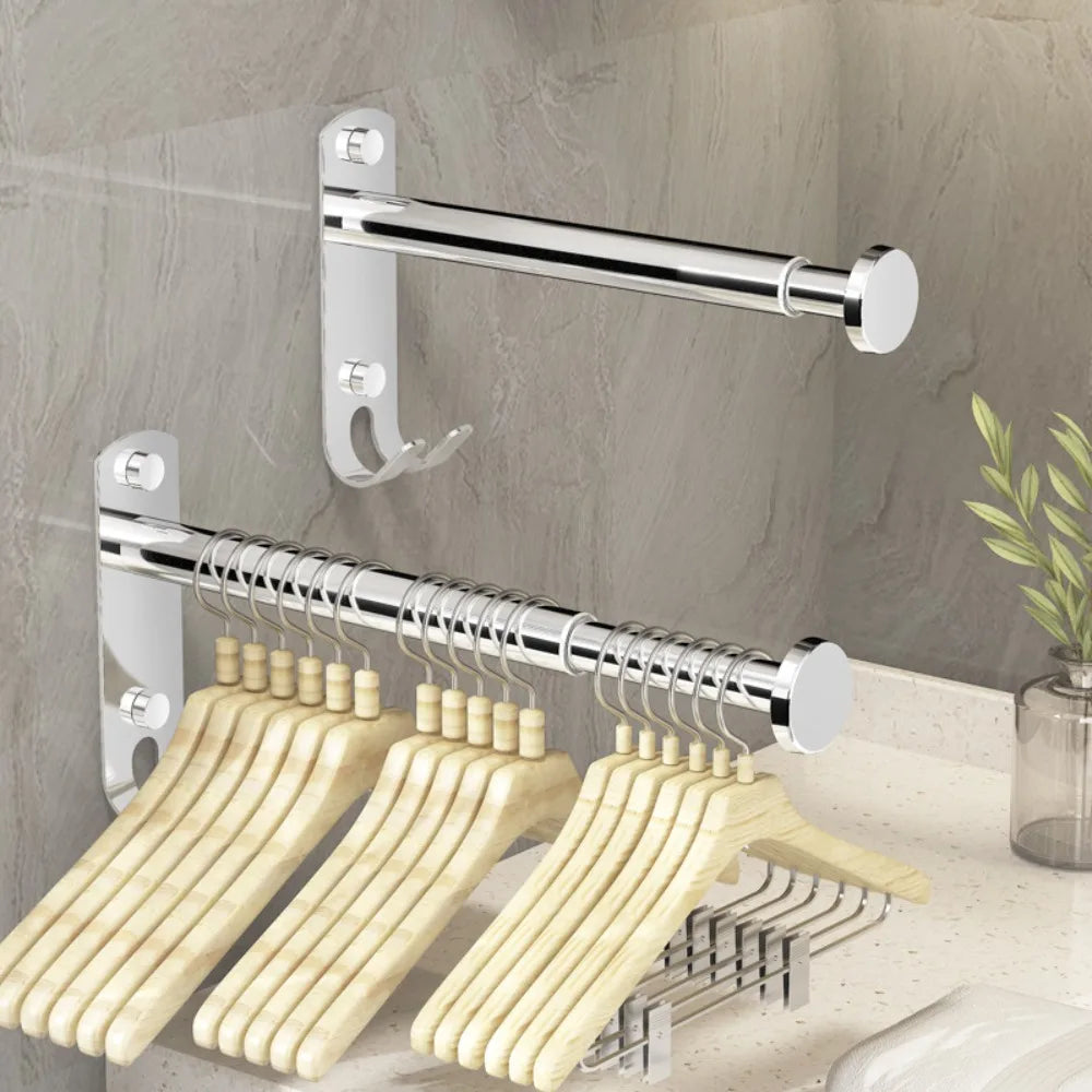 Foldable Wall Clothes Hanger Rack
