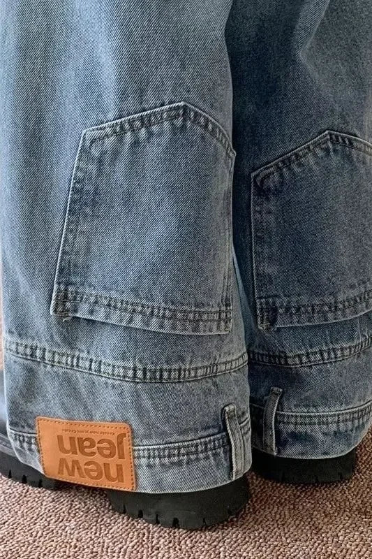 American Style High Street Upside Down Jeans