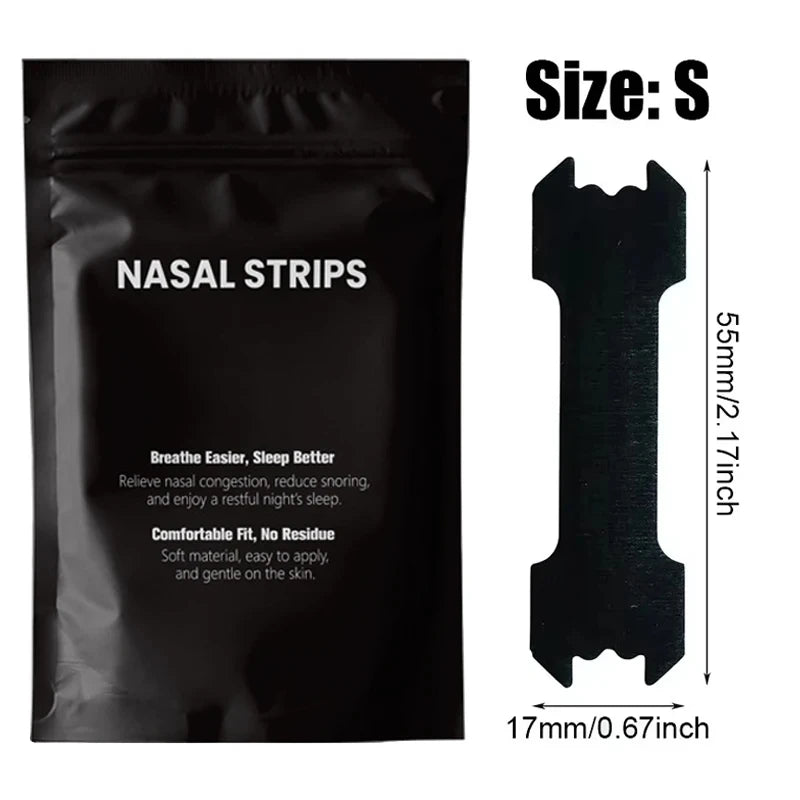 90/60/30PCS Black Nasal Strips